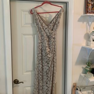 Ralph Lauren Dress with Side Slit Lace Material